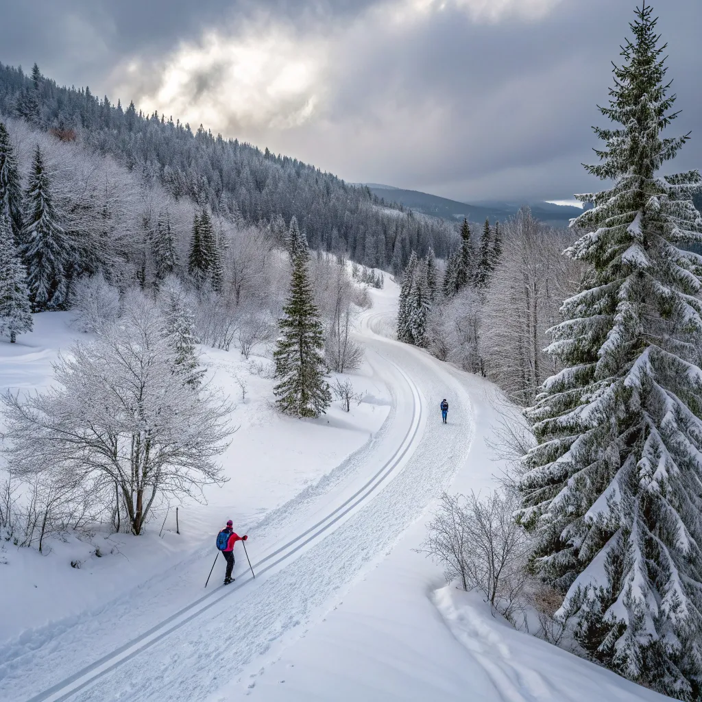 Intermediate Cross-Country Skiing Course